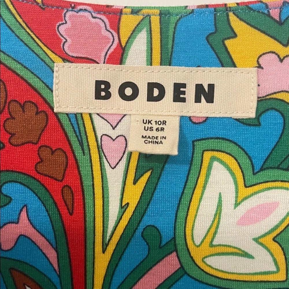 NWOT! Boden Blue Paisley Maxi Dress, Size 6 - Picture 7 of 9